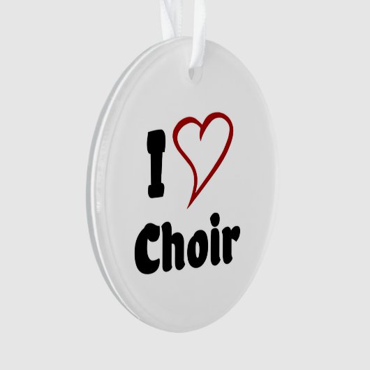 I Love Choir Ornament (voorkant)