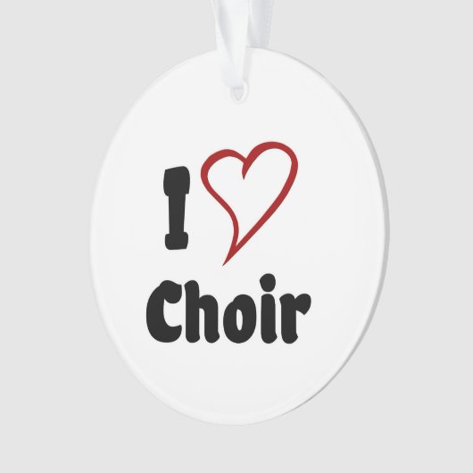I Love Choir Ornament (voorkant)