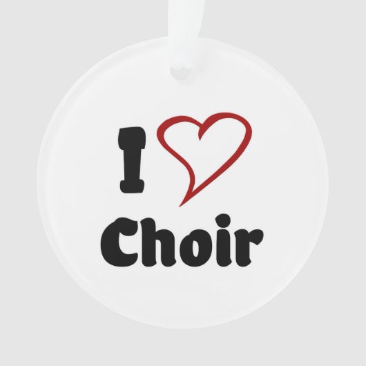 I Love Choir Ornament (voorkant)
