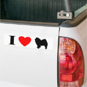 I Love Chow Chows Bumpersticker (Op Truck)