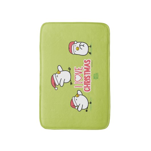 │I Love Christmas Badmat (Voorkant Verticaal)