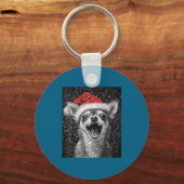 I Love Christmas Chihuahua Sleutelhanger (Voorkant)