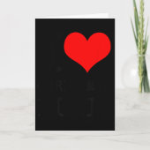 I Love Christmas Music - Funny Christmas  Kaart (Voorkant)