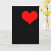 I Love Christmas Music - Funny Christmas  Kaart (Gele Bloem)