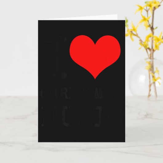 I Love Christmas Music - Funny Christmas  Kaart (Gele Bloem)