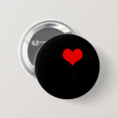 I Love Christmas Music - Funny Christmas  Ronde Button 5,7 Cm (Voorkant /achterkant)