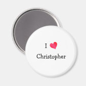 I Love Christopher Magneet (Voorkant / Achterkant)