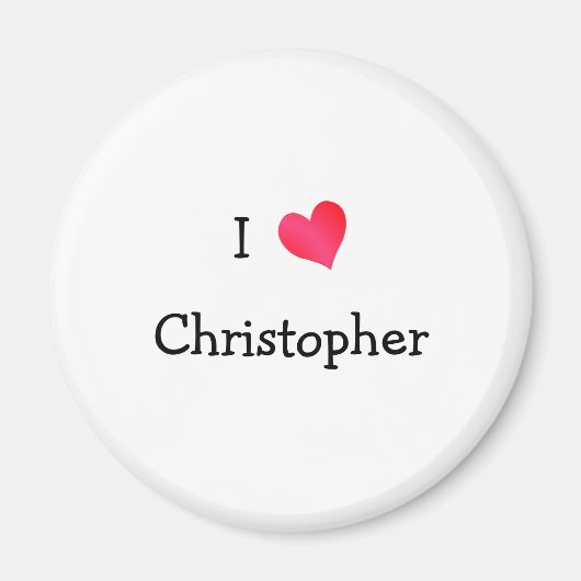 I Love Christopher Magneet (Voorkant)