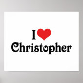 I Love Christopher Poster (Voorkant)