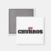 I Love Churros Magneet (Voorkant / Achterkant)
