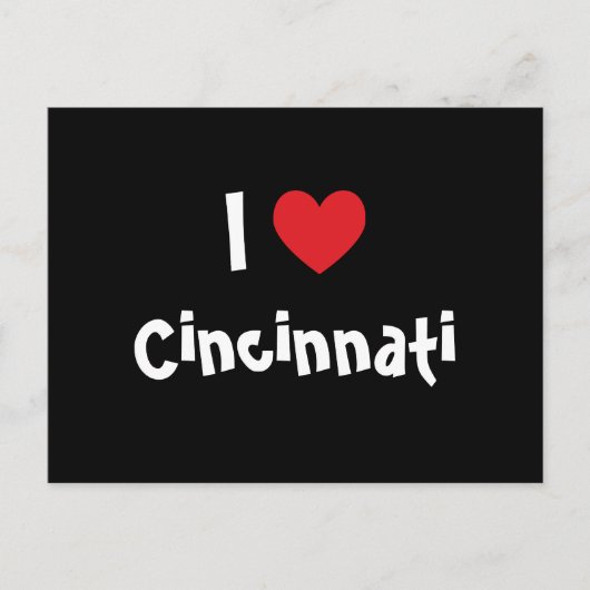 I Love Cincinnati Briefkaart (Voorkant)