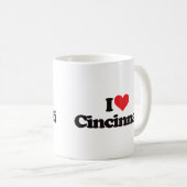I Love Cincinnati Koffiemok (Voorkant rechts)