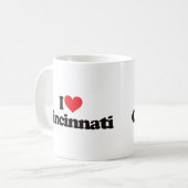 I Love Cincinnati Koffiemok (Voorkant links)