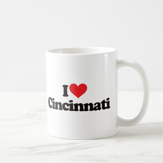 I Love Cincinnati Koffiemok (Rechts)