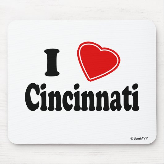 I Love Cincinnati Muismat (Voorkant)