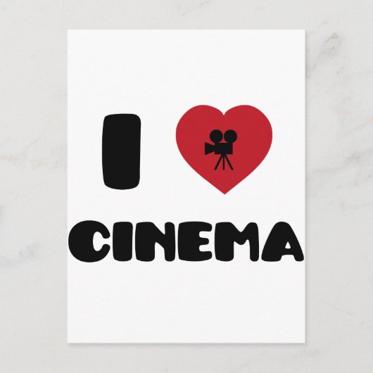I Love Cinema Briefkaart (Voorkant)