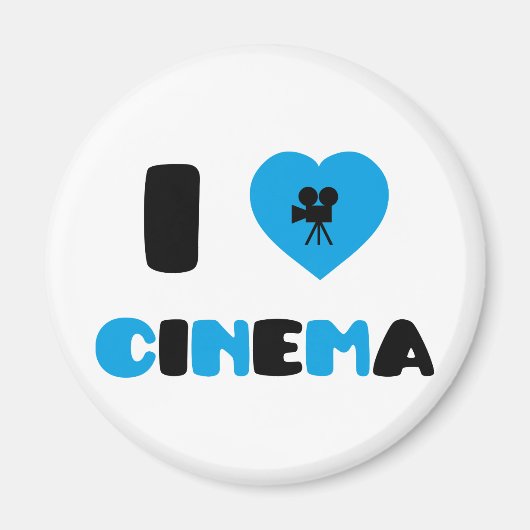 I Love Cinema Magneet (Voorkant)