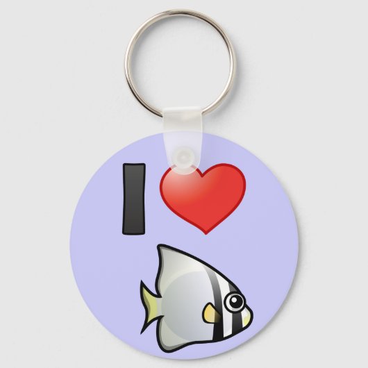 I Love Circular Batfish Sleutelhanger (Voorkant)