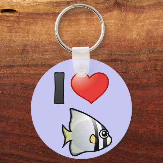 I Love Circular Batfish Sleutelhanger (Voorkant)