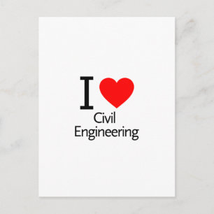 I Love Civil Engineering Briefkaart