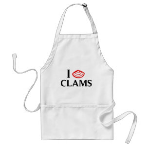 I Love Clams Standaard Schort