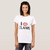 I Love Clams T-shirt (Voorkant volledig)