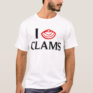 I Love Clams T-shirt