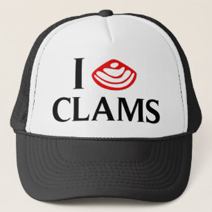 I Love Clams Trucker Pet