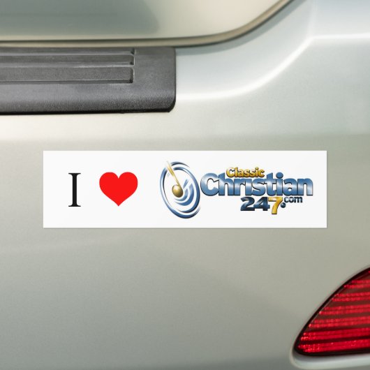 I Love ClassicChristian247.com Bumpersticker (Op auto)