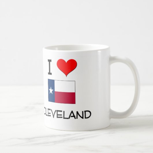 I Love Cleveland Texas Koffiemok (Rechts)