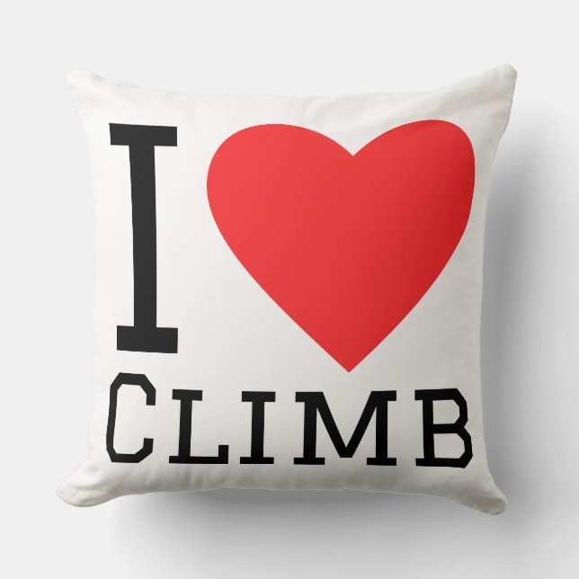 I love climb kussen (Voorkant)