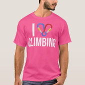 I Love Climbing T-shirt (Voorkant)