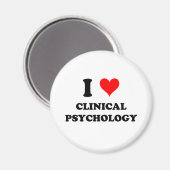 I Love Clinical Psychology Magneet (Voorkant / Achterkant)