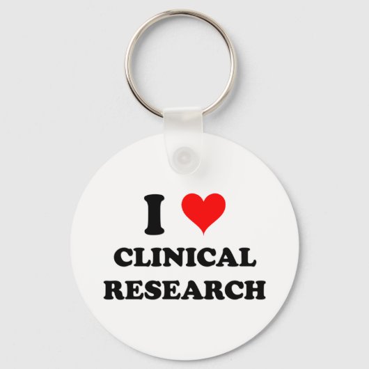 I Love Clinical Research Sleutelhanger (Voorkant)