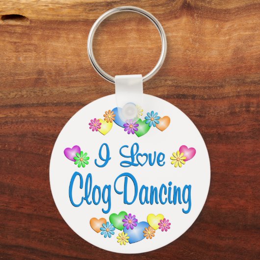 I Love Clog Dancing Sleutelhanger (Voorkant)