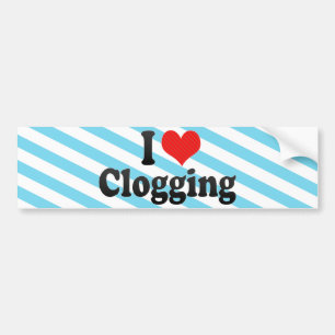 I Love Clogging Bumpersticker