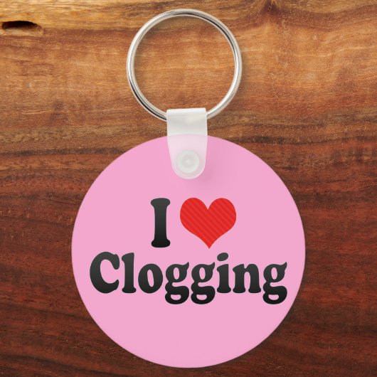 I Love Clogging Sleutelhanger (Voorkant)