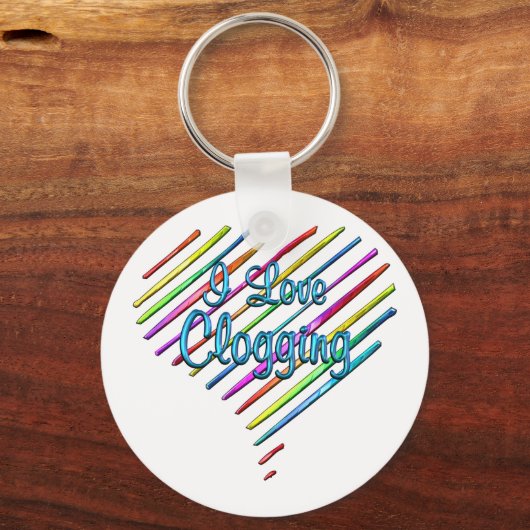 I Love Clogging Sleutelhanger (Voorkant)