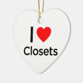 I Love Closets Keramisch Ornament (Links)