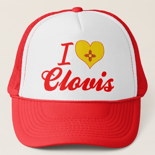 I Love Clovis, New Mexico Trucker Pet (Voorkant)