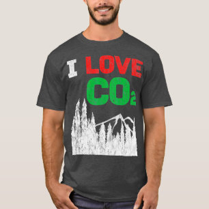 I Love CO2 Diesel klimaatverandering grappig cadea T-shirt