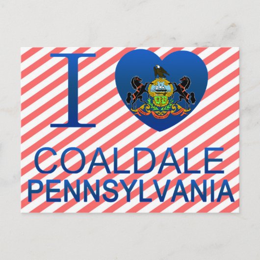 I Love Coaldale, PA Briefkaart (Voorkant)