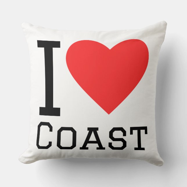 I love coast kussen (Voorkant)
