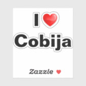 I love Cobija Sticker (Vel)