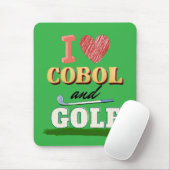 I Love Cobol Programming and Golf  Muismat (Met muis)