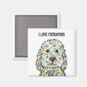 I Love Cockapoos Magnet (Voorkant / Achterkant)