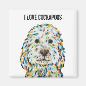 I Love Cockapoos Magnet (Voorkant)
