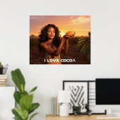 I LOVE COCOA POSTER (Thuiskantoor)