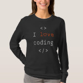I Love Code 1 T-shirt (Voorkant)