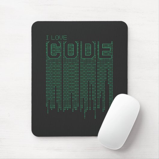 I Love Code Muismat (Met muis)